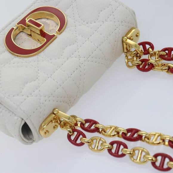 DIOR DIOR Calo Micro Shoulder Bag Calfskin White Gold - Picture 6 of 12